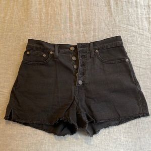 Black Madewell Demin Shorts